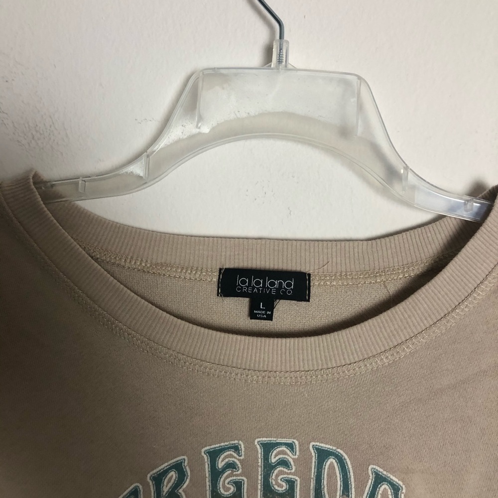 NWT La La Land Creative 1981 Freedom Tour Cut Off Band Tee - Picture 4 of 8